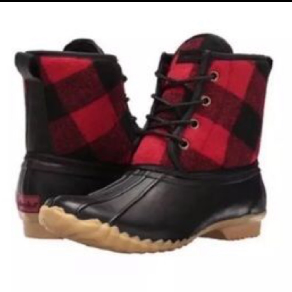 Chooka Eastlake Red & Black Buffalo Duck Boots
